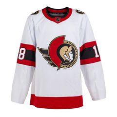 Tim Stutzle Signed Ottawa Senators White Adidas Jersey