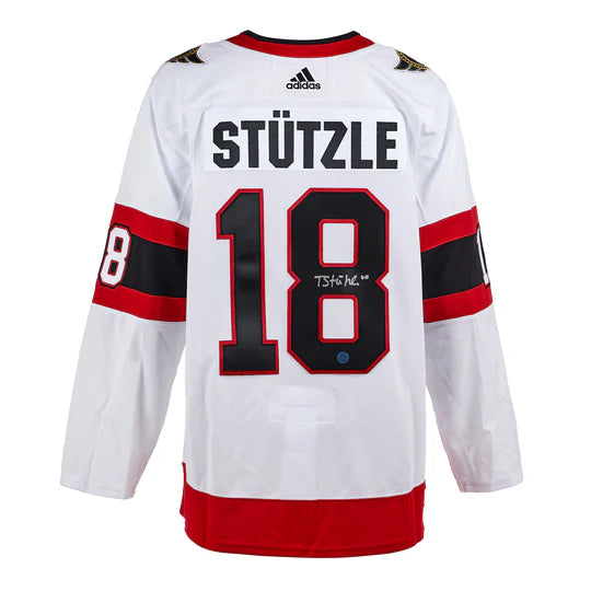 Load image into Gallery viewer, Tim Stutzle Signed Ottawa Senators White Adidas Jersey
