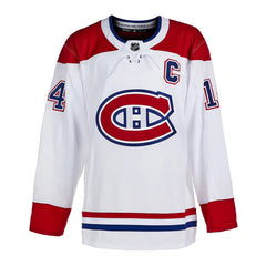 Nick Suzuki Autographed Montreal Canadiens White adidas Jersey