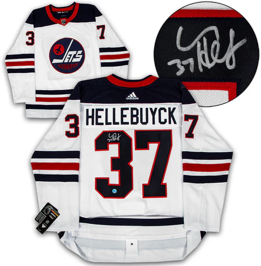 Connor Hellebuyck Signed Winnipeg Jets adidas Jersey