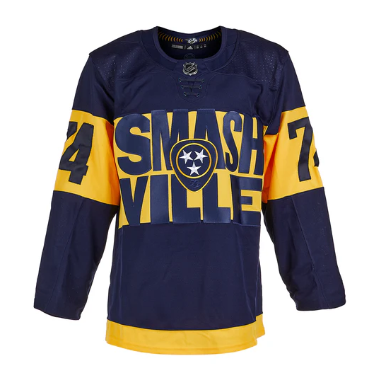 Load image into Gallery viewer, Juuse Saros Signed Nashville Predators 2022 Stadium Series adidas Jersey
