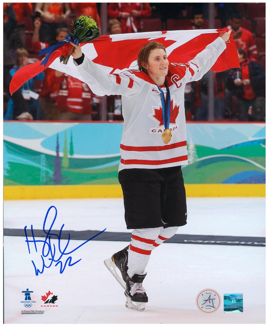 Hayley Wickenheiser Autographed Team Canada Olympic Gold 8x10 Photo