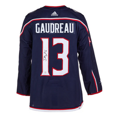 Johnny Gaudreau Autographed Columbus Blue Jackets Blue adidas Jersey