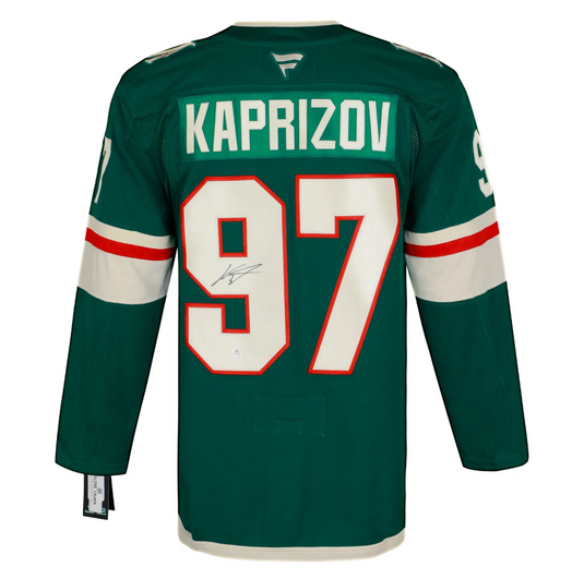 Kirill Kaprizov Autographed Minnesota Wild Fanatics Premium Jersey