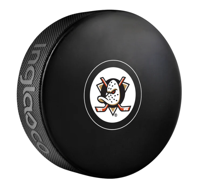 NHL Anaheim Ducks Official Autograph Souvenir Hockey Puck