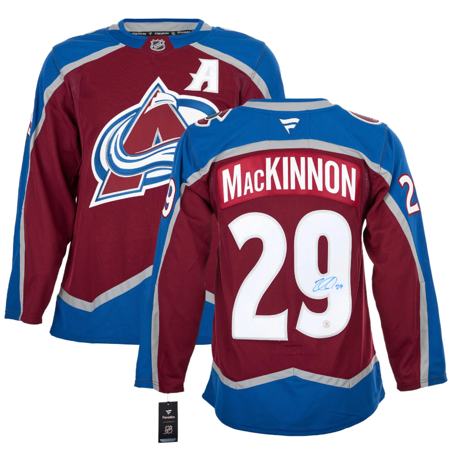 Nathan Mackinnon Signed Colorado Avalanche Fanatics Premium Jersey