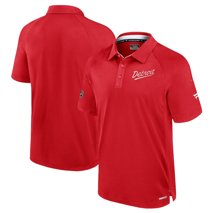 Detroit Red Wings Fanatics 2025 NHL Stadium Series Authentic Pro Polo - Red