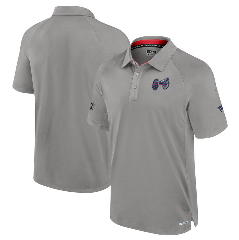 Load image into Gallery viewer, Men&#39;s Columbus Blue Jackets Fanatics Gray 2025 NHL Stadium Series Authentic Pro Polo
