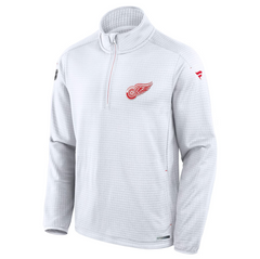 Men's Detroit Red Wings Fanatics White 2025 NHL Stadium Series Authentic Pro Quarter-Zip Top