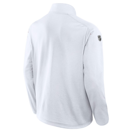 Men's Detroit Red Wings Fanatics White 2025 NHL Stadium Series Authentic Pro Quarter-Zip Top