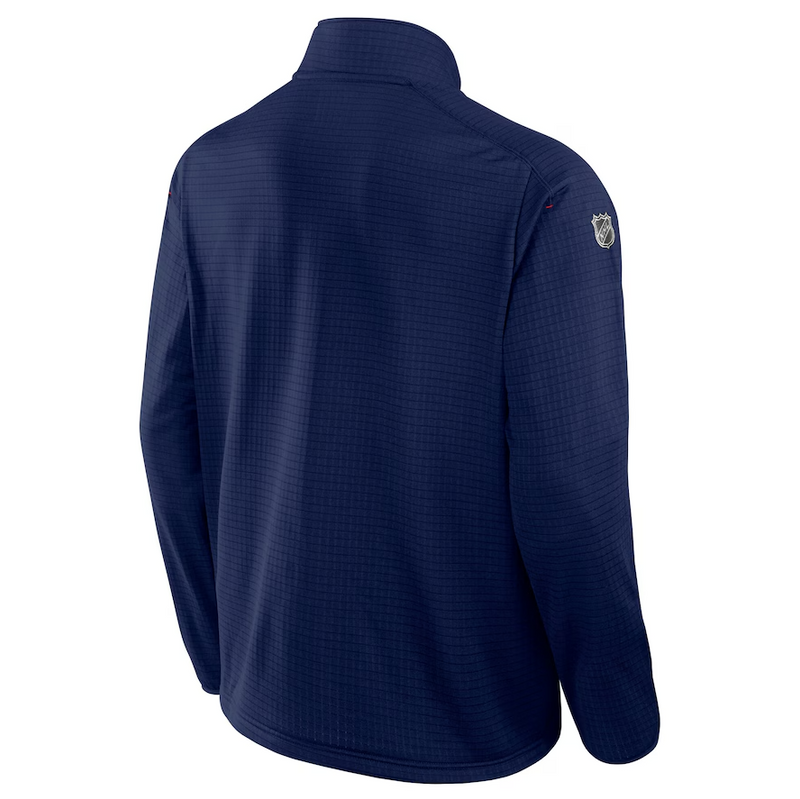 Load image into Gallery viewer, Columbus Blue Jackets Fanatics 2025 NHL Stadium Series Authentic Pro Quarter-Zip Top - Navy
