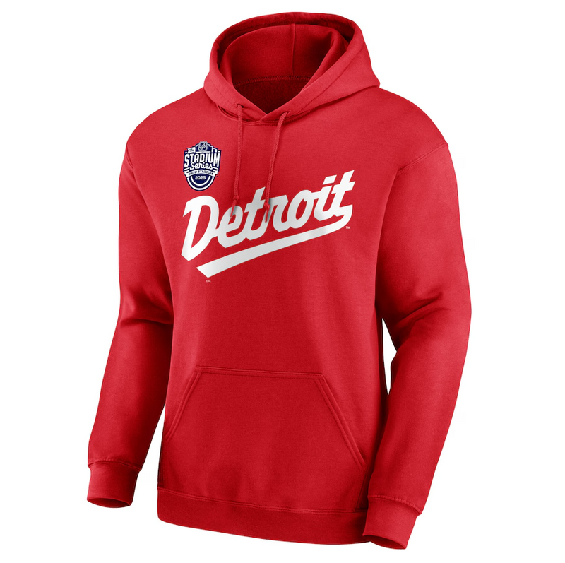 Load image into Gallery viewer, Men&#39;s Detroit Red Wings Fanatics Red 2025 NHL Stadium Series Primary Logo Pullover Hoodie
