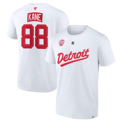 Patrick Kane Detroit Red Wings Fanatics 2025 NHL Stadium Series Authentic Stack Name & Number T-Shirt - White
