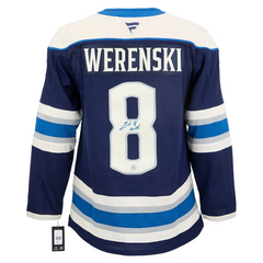 Zach Werenski Signed Columbus Blue Jackets Alt Cannon Fanatics Premium Jersey
