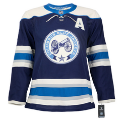Zach Werenski Signed Columbus Blue Jackets Alt Cannon Fanatics Premium Jersey