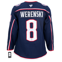 Zach Werenski Autographed Columbus Blue Jackets Fanatics Premium Jersey