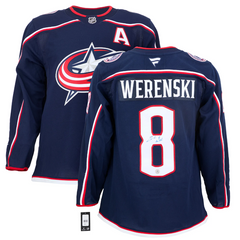 Zach Werenski Autographed Columbus Blue Jackets Fanatics Premium Jersey