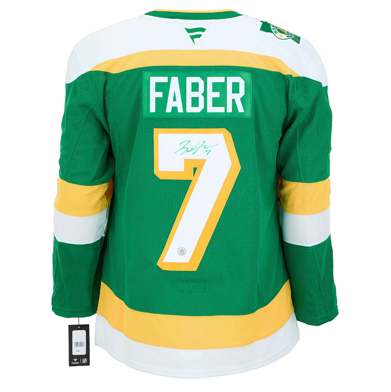 Load image into Gallery viewer, Brock Faber Signed Minnesota Wild Classic Alternate Fanatics Premium Jersey
