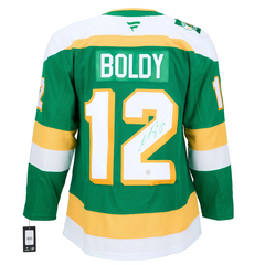 Matt Boldy Signed Minnesota Wild Classic Alternate Fanatics Premium Jersey