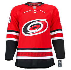 Seth Jarvis Signed Carolina Hurricanes Alt Red Fanatics Premium Jersey