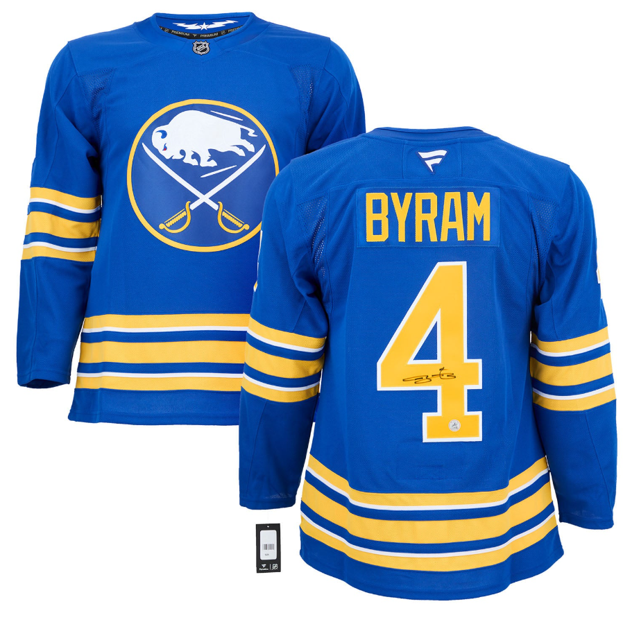 Bowen Byram Autographed Buffalo Sabres Fanatics Premium Jersey