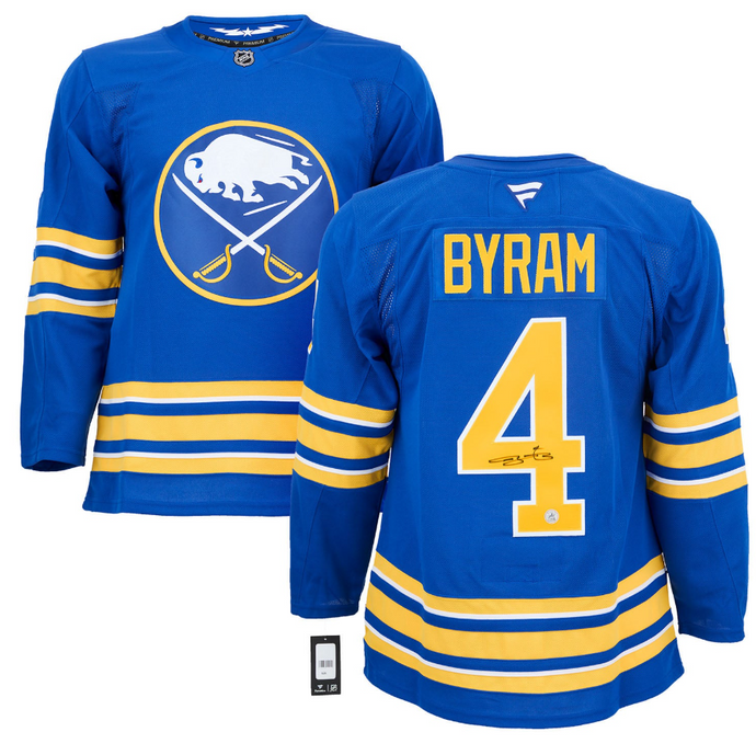 Bowen Byram Autographed Buffalo Sabres Fanatics Premium Jersey