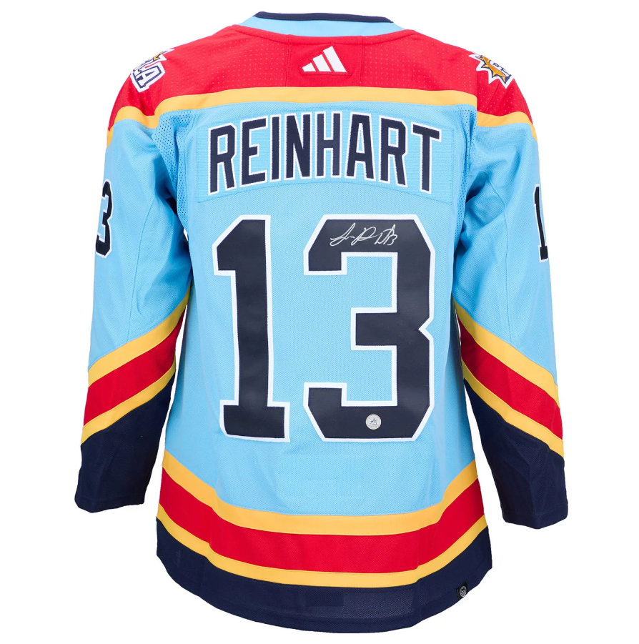 Sam Reinhart Signed Florida Panthers Reverse Retro 2.0 adidas Jersey