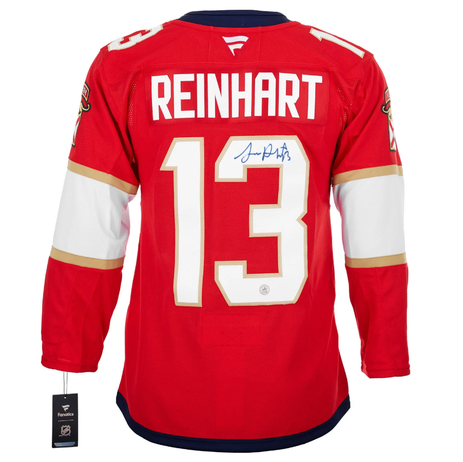 Sam Reinhart Autographed Florida Panthers Fanatics Premium Jersey