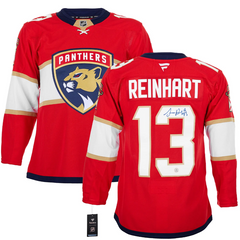 Sam Reinhart Autographed Florida Panthers Fanatics Premium Jersey