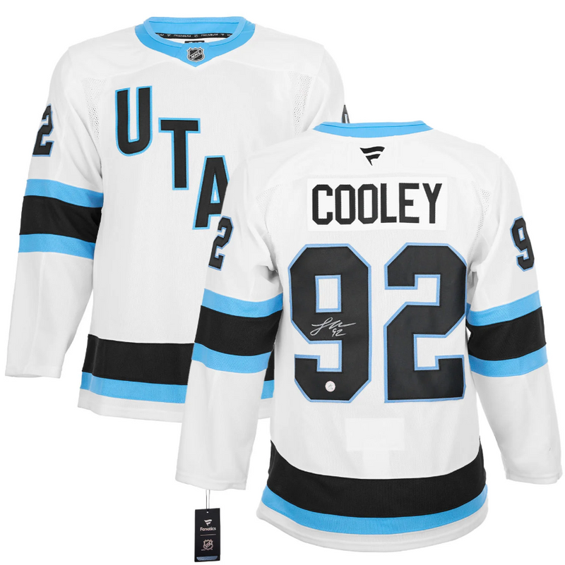 Load image into Gallery viewer, Logan Cooley Signed Utah Hockey Club White Fanatics Premium Jersey
