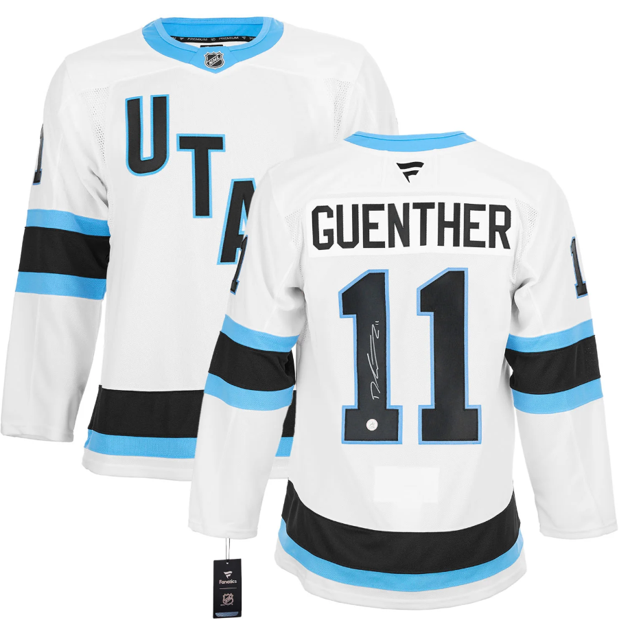 Dylan Guenther Signed Utah Hockey Club White Fanatics Premium Jersey