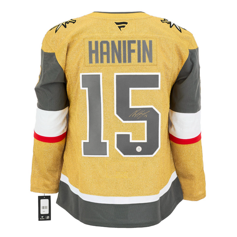 Load image into Gallery viewer, Noah Hanifin Autographed Vegas Golden Knights Fanatics Premium Jersey
