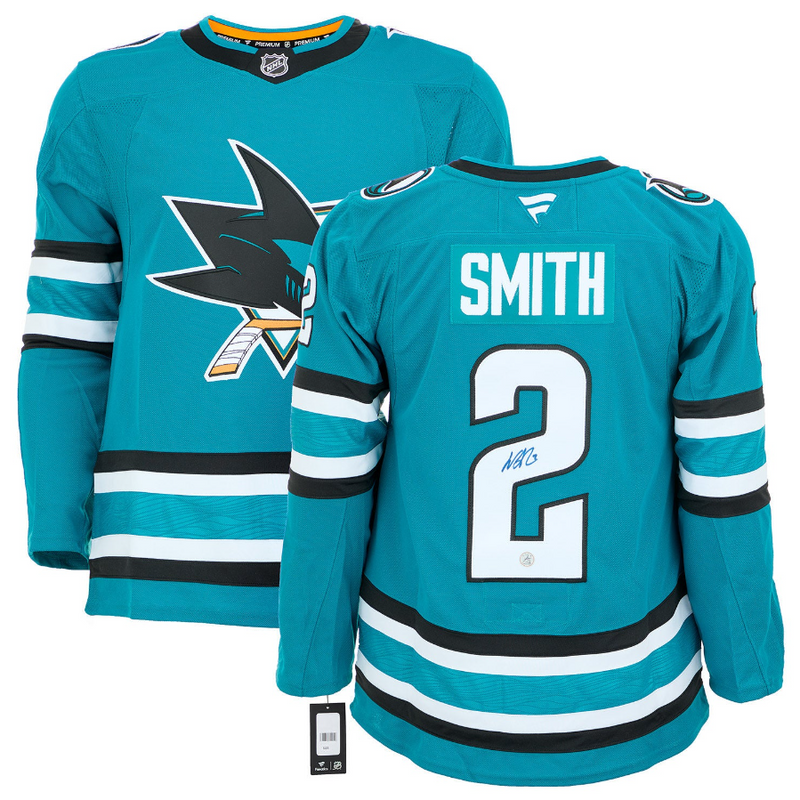 Load image into Gallery viewer, Will Smith Autographed San Jose Sharks Fanatics Premium Jersey
