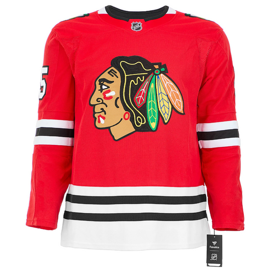 Artyom Levshunov Signed Chicago Blackhawks Fanatics Premium Jersey