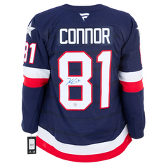 Kyle Connor Signed Team USA 4 Nations Face-Off Fanatics Premium Jersey