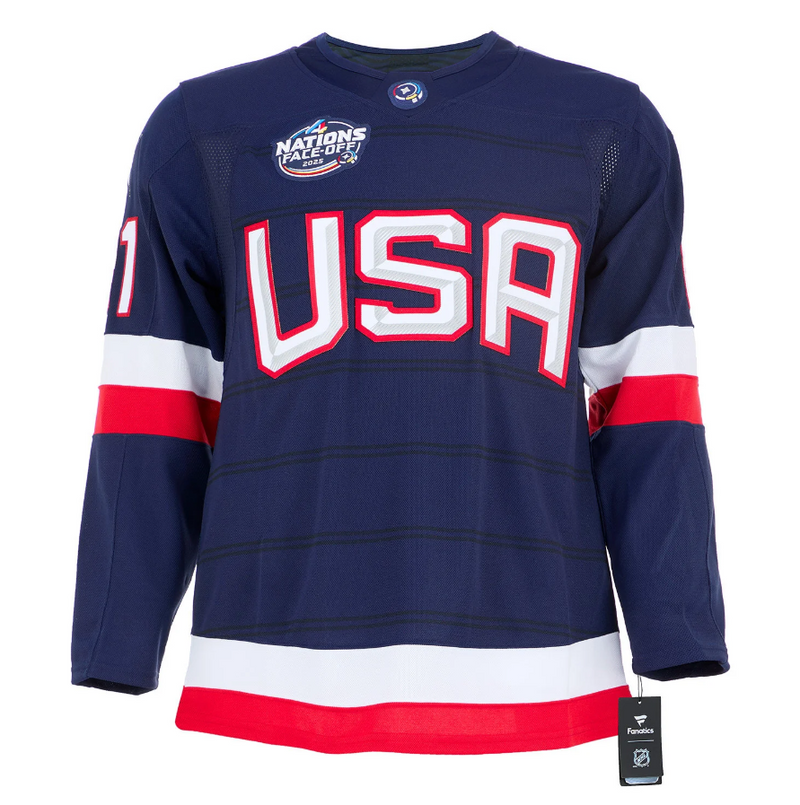 Load image into Gallery viewer, Kyle Connor Signed Team USA 4 Nations Face-Off Fanatics Premium Jersey
