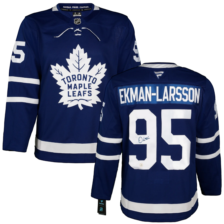 Oliver Ekman-Larsson Signed Toronto Maple Leafs Fanatics Premium Jersey