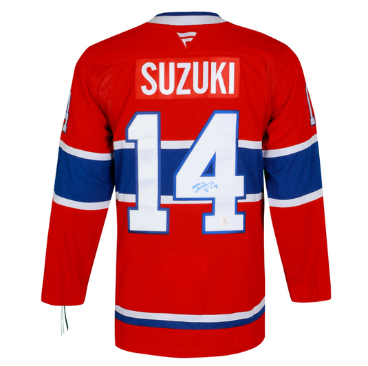 Nick Suzuki Autographed Montreal Canadiens Fanatics Premium Jersey