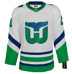 Sebastian Aho Signed Carolina Hurricanes Whalers Heritage Fanatics Premium Jersey