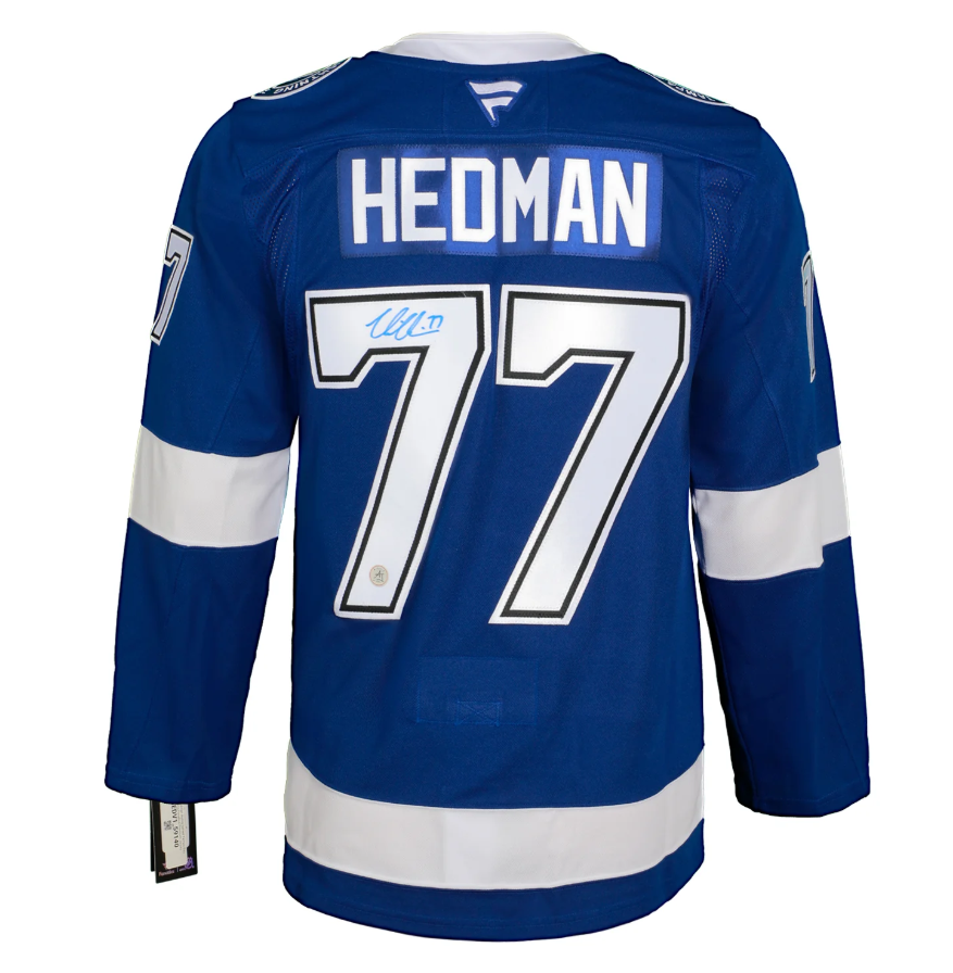 Victor Hedman Autographed Tampa Bay Lightning Fanatics Premium Jersey