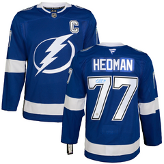 Victor Hedman Autographed Tampa Bay Lightning Fanatics Premium Jersey