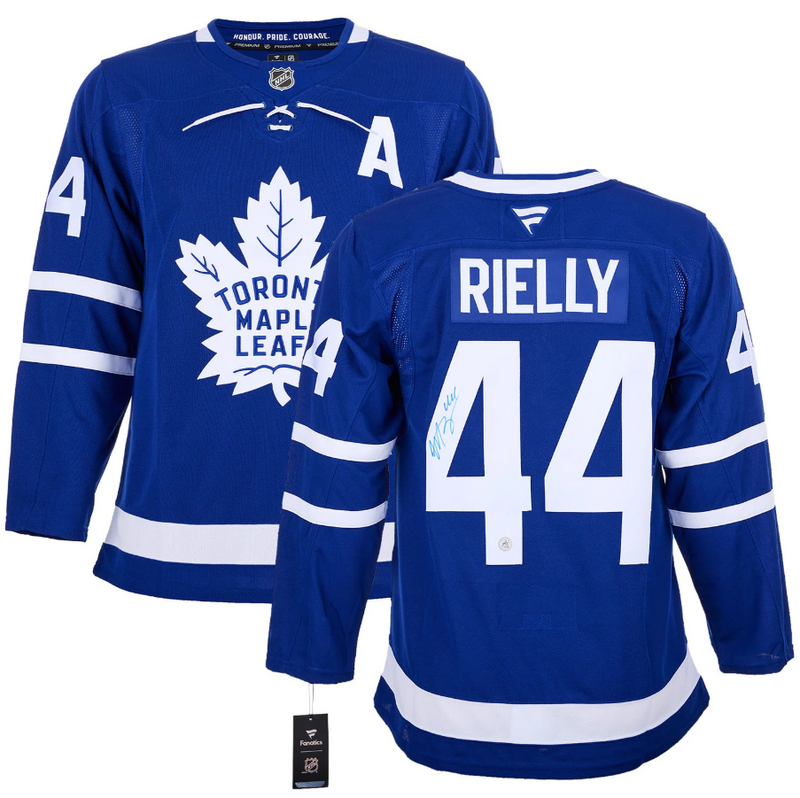 Load image into Gallery viewer, Morgan Rielly Autographed Toronto Maple Leafs Fanatics Premium Jersey
