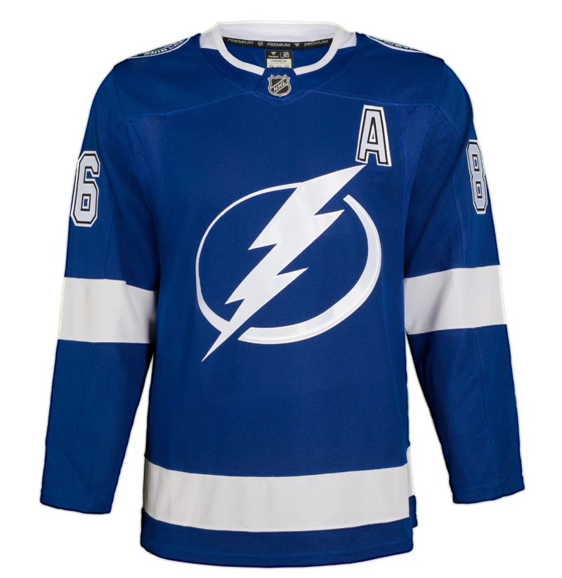 Load image into Gallery viewer, Nikita Kucherov Autographed Tampa Bay Lightning Fanatics Premium Jersey
