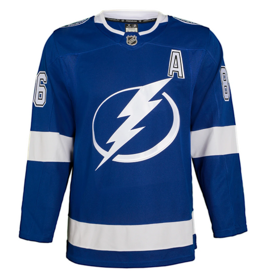 Nikita Kucherov Autographed Tampa Bay Lightning Fanatics Premium Jersey