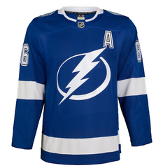 Nikita Kucherov Autographed Tampa Bay Lightning Fanatics Premium Jersey