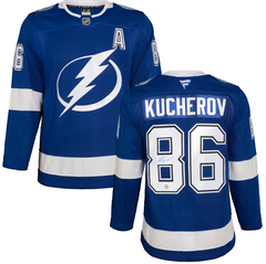 Nikita Kucherov Autographed Tampa Bay Lightning Fanatics Premium Jersey