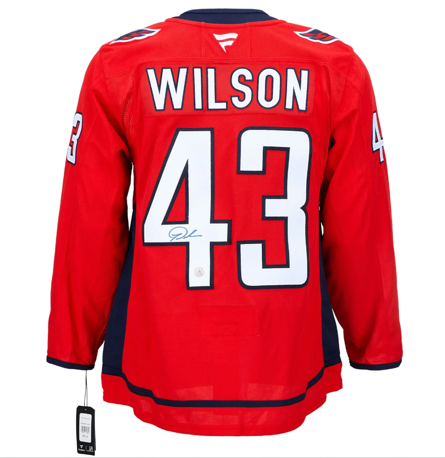 Tom Wilson Autographed Washington Capitals Fanatics Premium Jersey