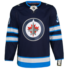 Connor Hellebuyck Autographed Winnipeg Jets Fanatics Premium Jersey