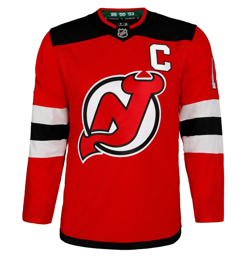 Load image into Gallery viewer, Nico Hischier Autographed New Jersey Devils Fanatics Premium Jersey
