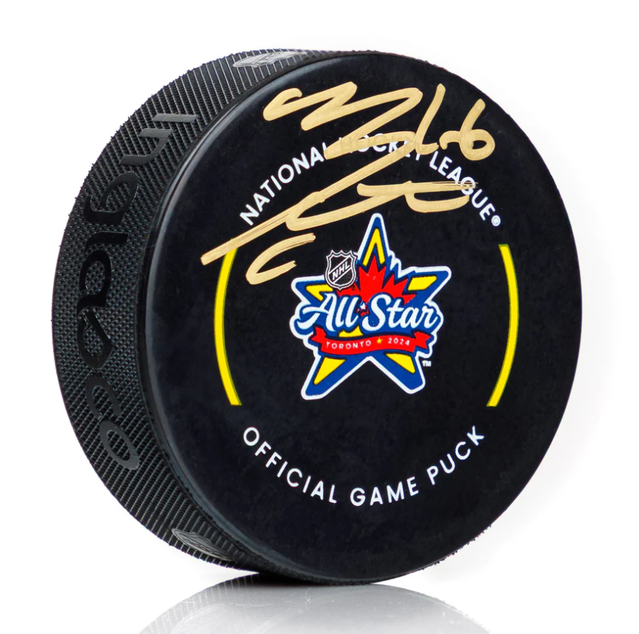 Mitch Marner Signed 2024 NHL All-Star Game Official Game Puck